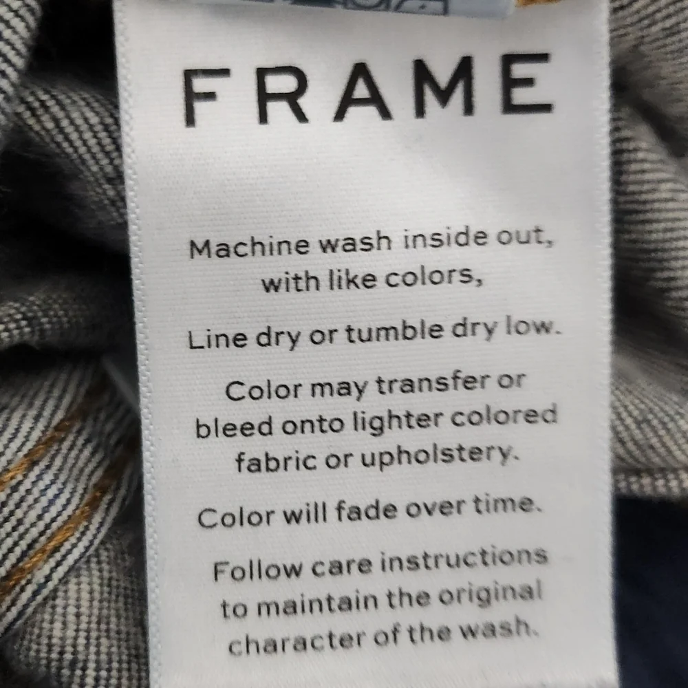 Frame‎ Jeans Womens 30 Straight Waldane Dark Wash Embellished Ankle Western Boho